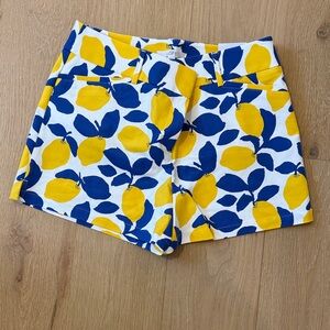 NWT LOFT Women’s Riviera Shorts with Lemon Print, 4” Inseam. Size 8